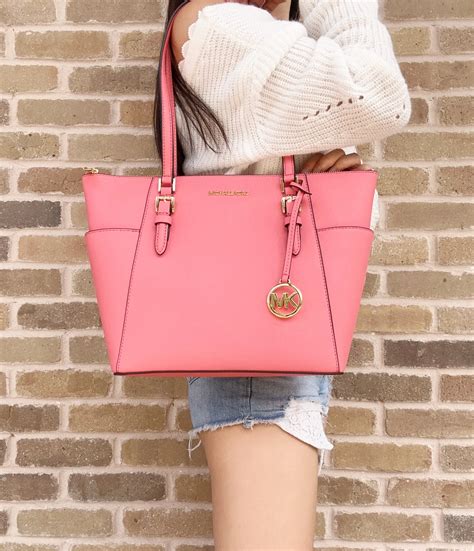 michael kors pink tote purse|michael kors large tote black.